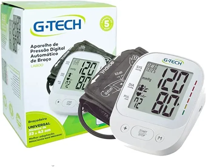 Aparelho de Pressão Digital de Braço G-Tech LA550