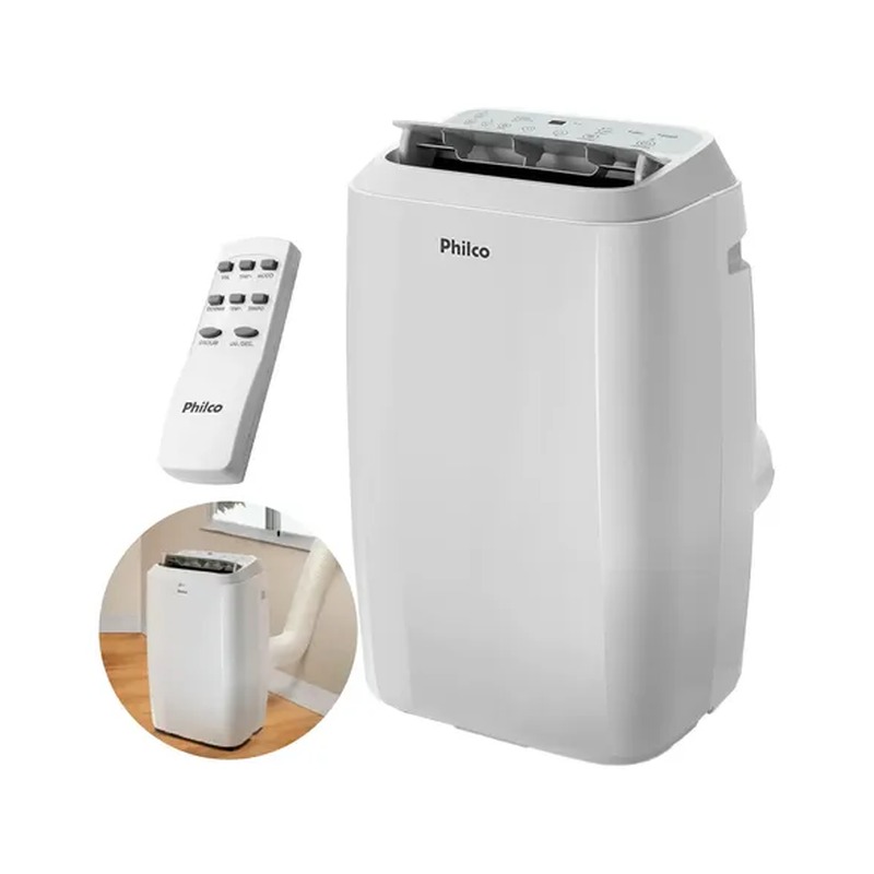 Ar-Condicionado Portátil Philco 12000 BTUs Frio Vírus Protect
