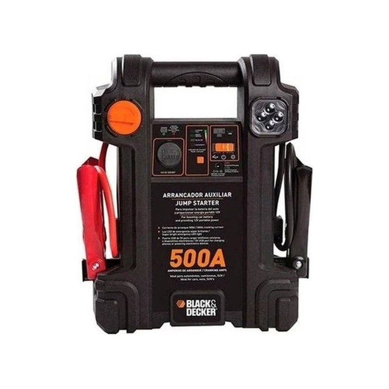 Auxiliar de Partida Black+Decker JS500CC 500A com Compressor