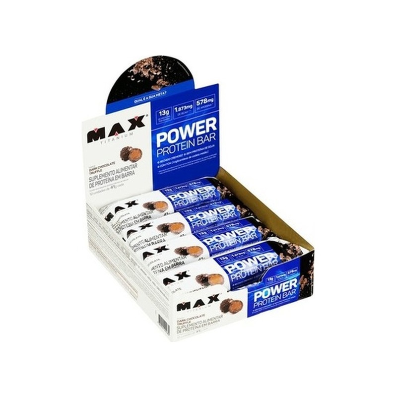 Max Titanium Max Protein Bar Caixa com 12 Unidades