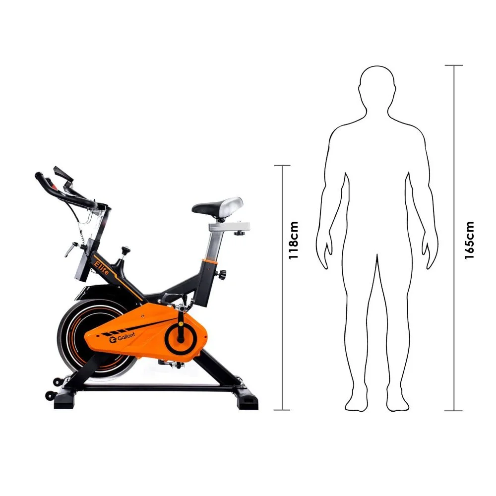 Bicicleta de Spinning Mecânica Gallant Elite 13kg com Painel
