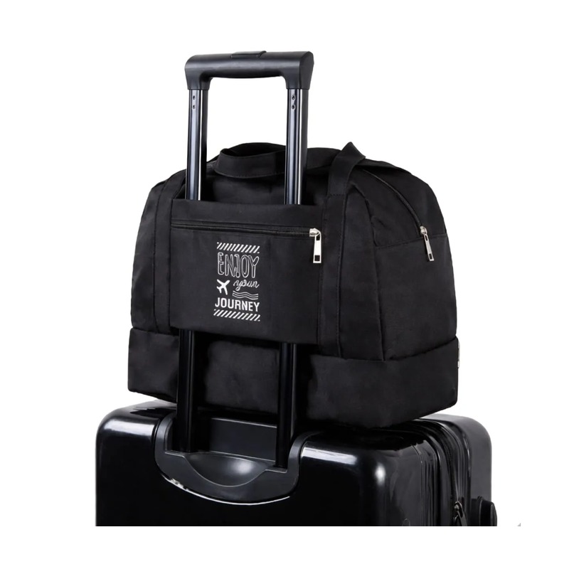 Bolsa de Viagem Dobrável Expansível Impermeável com Alça Carona
