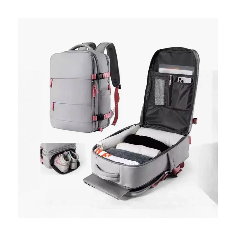 Mochila de Bordo Impermeável Padrão ANAC com Bolso Molhado e USB