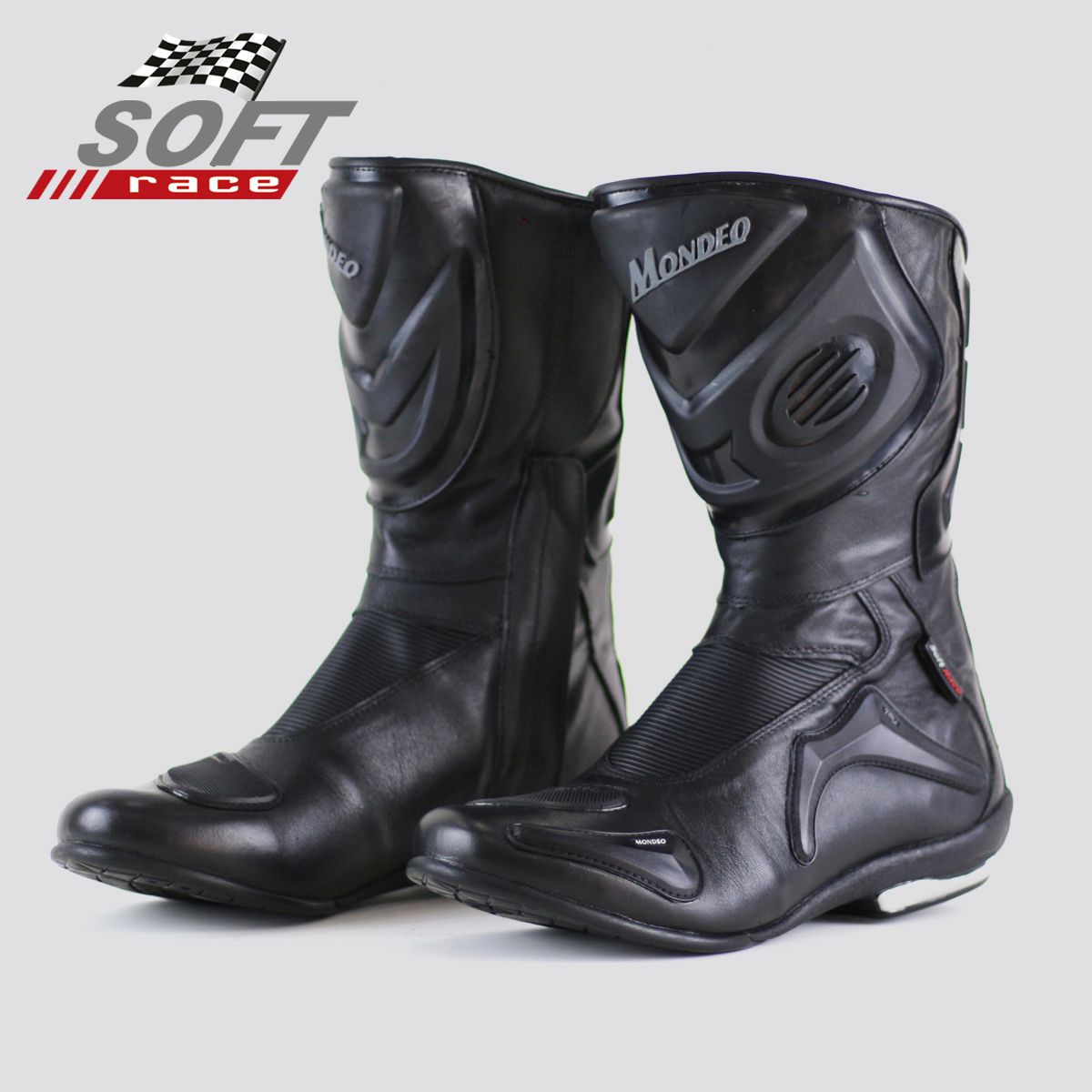 Bota Motociclista Mondeo Couro Dry Impermeável Cano Alto