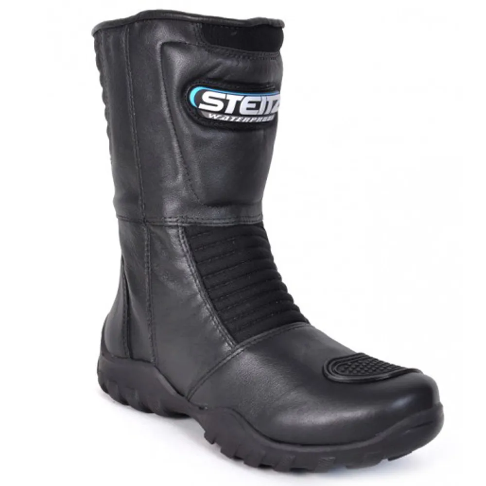 Bota Motociclista Steitz 1020 Street em Couro e Membrana