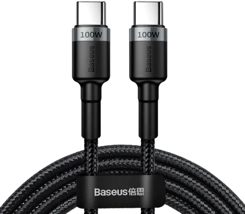 Cabo Baseus UltraCored 100W USB-C para USB-C Nylon Trançado 2 Metros