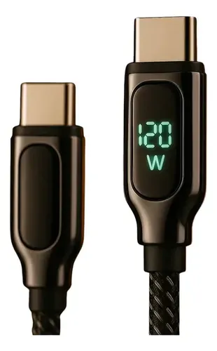 Cabo Inova Turbo USB-C 100W Reforçado com Display Digital
