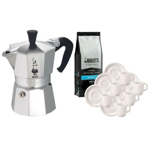 Cafeteira Italiana Bialetti Moka Express 6 Xícaras Original