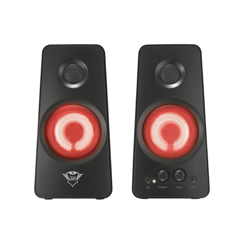 Caixas de Som Gamer Trust GXT 608 Tytan 36W com LED Pulsante