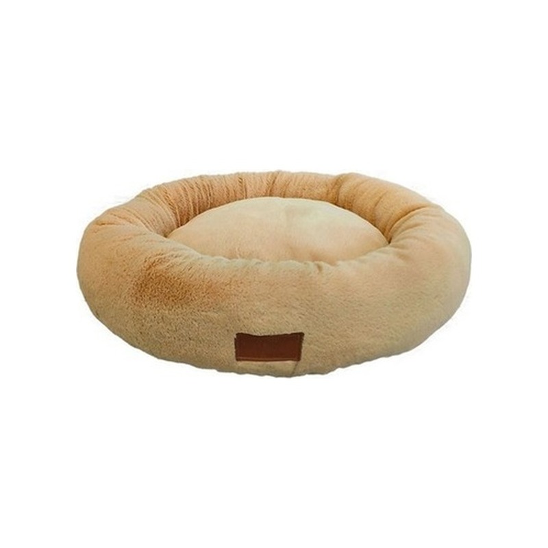 Cama Nuvem Redonda Anti-stress para Cães e Gatos Pelúcia Longa