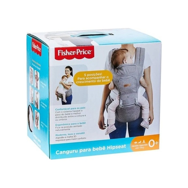Canguru Ergonômico Fisher-Price Confort com Alças Cruzadas