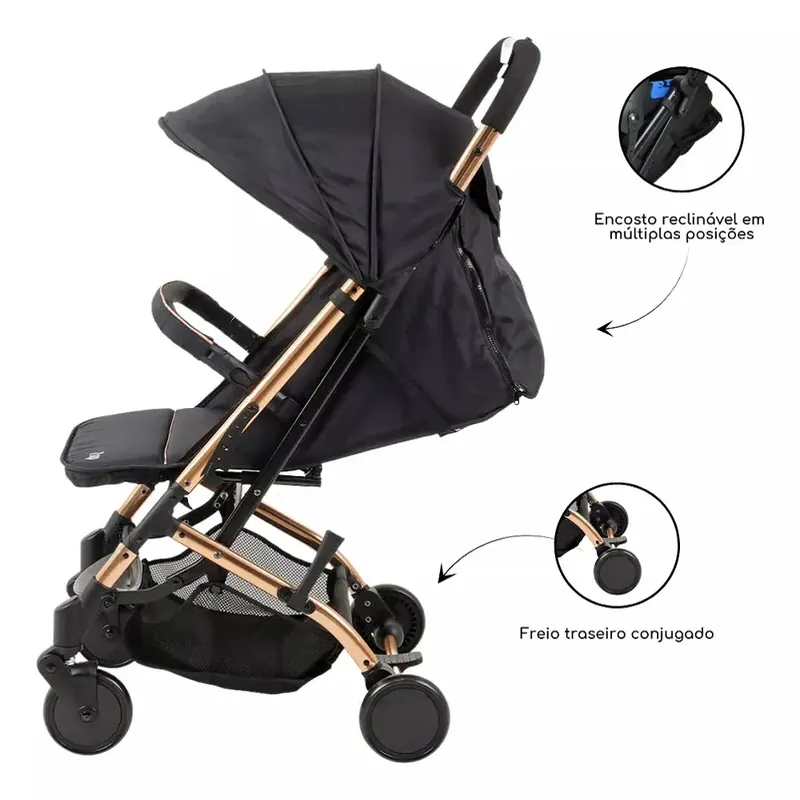 Carrinho de Bebê Burigotto Compacto Dot