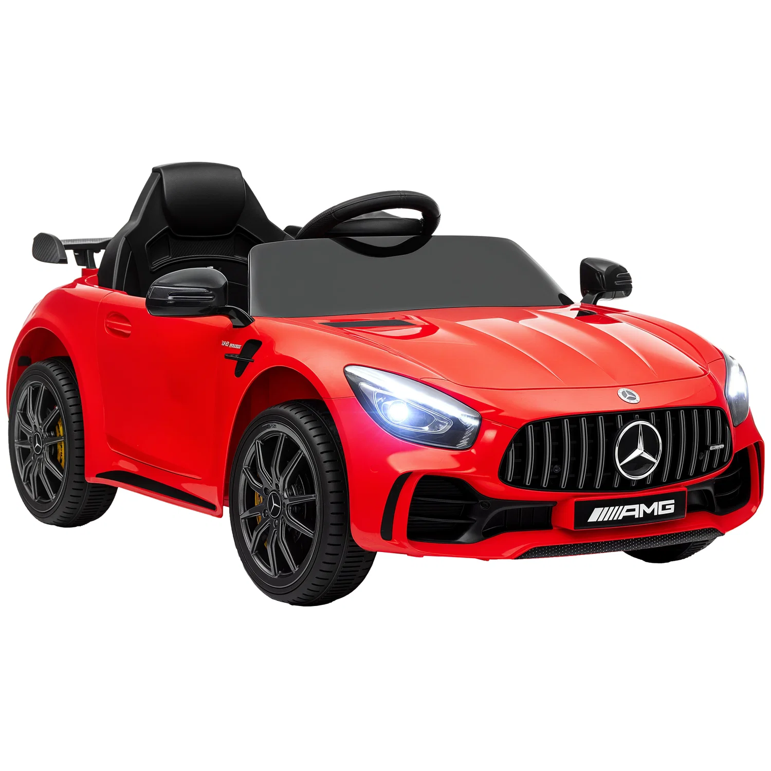 Carro Elétrico Infantil Mercedes-Benz AMG 12V com Portas e Som Bel Fix