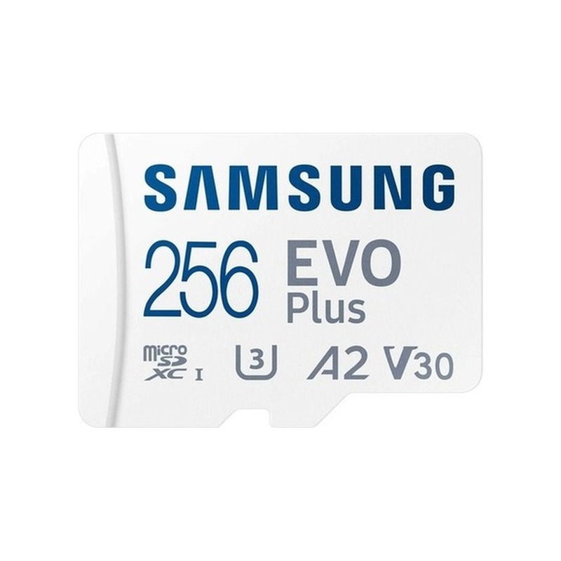 Cartão de Memória MicroSDXC Samsung EVO Plus 256GB U3 V30 A2 130MB/s
