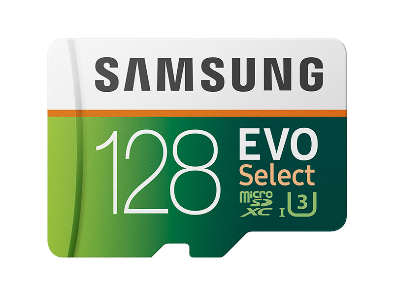 Cartão de Memória MicroSD Samsung EVO Select 128GB U3 V30