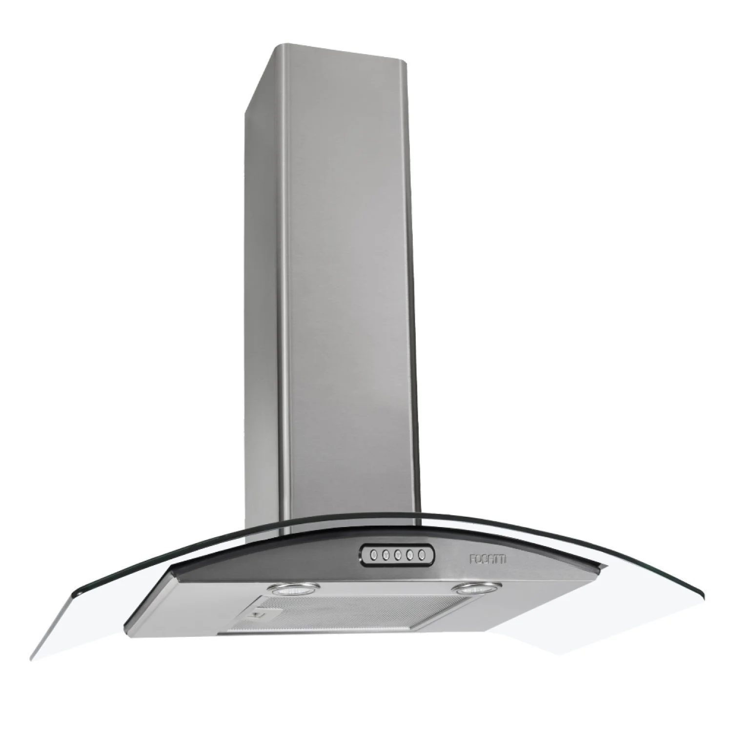 Coifa de Parede Vidro Curvo Fogatti Inox 60cm / 90cm Slim