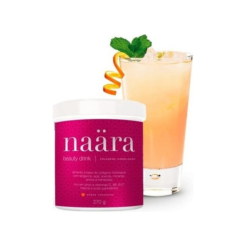 Naära Beauty Drink Colágeno Hidrolisado Tangerina Jeunesse 270g