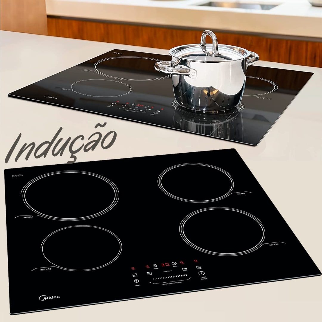 Cooktop Indução Midea 4 Bocas com Sensor Automático CYB40P2