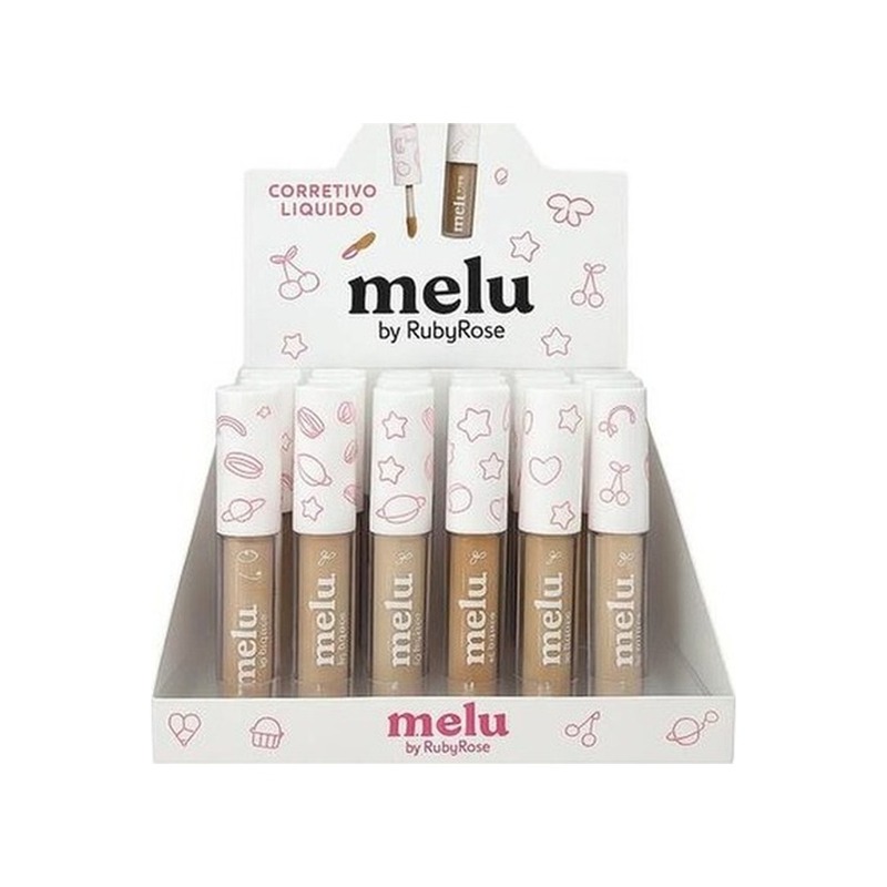 Corretivo Líquido Melu By Ruby Rose Alta Cobertura (4ml)