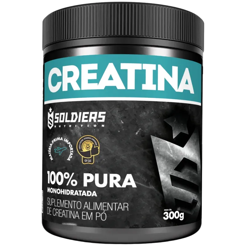 Creatina Monohidratada 300g Soldiers Nutrition