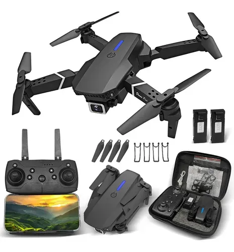 Drone E88 Pro Com Câmera Dupla Wi-Fi