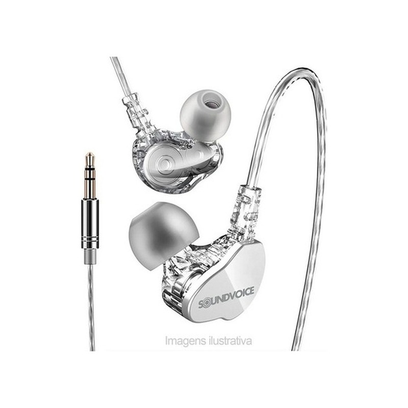 Fone de Retorno In-Ear KZ ZSN Pro X Híbrido com Placa de Metal
