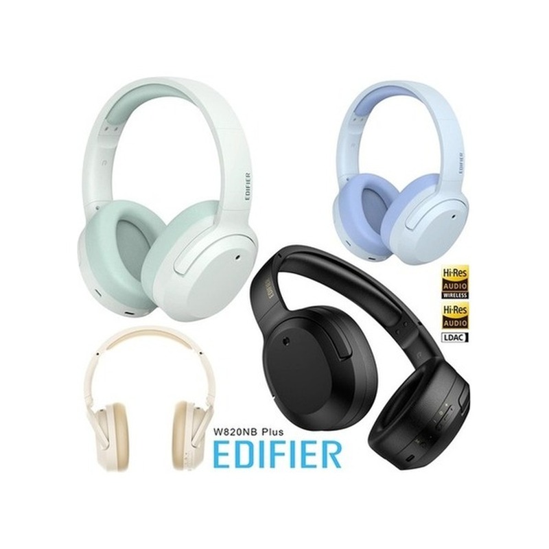 Fone de Ouvido Bluetooth Over-Ear Edifier W820NB Plus com ANC e Hi-Res