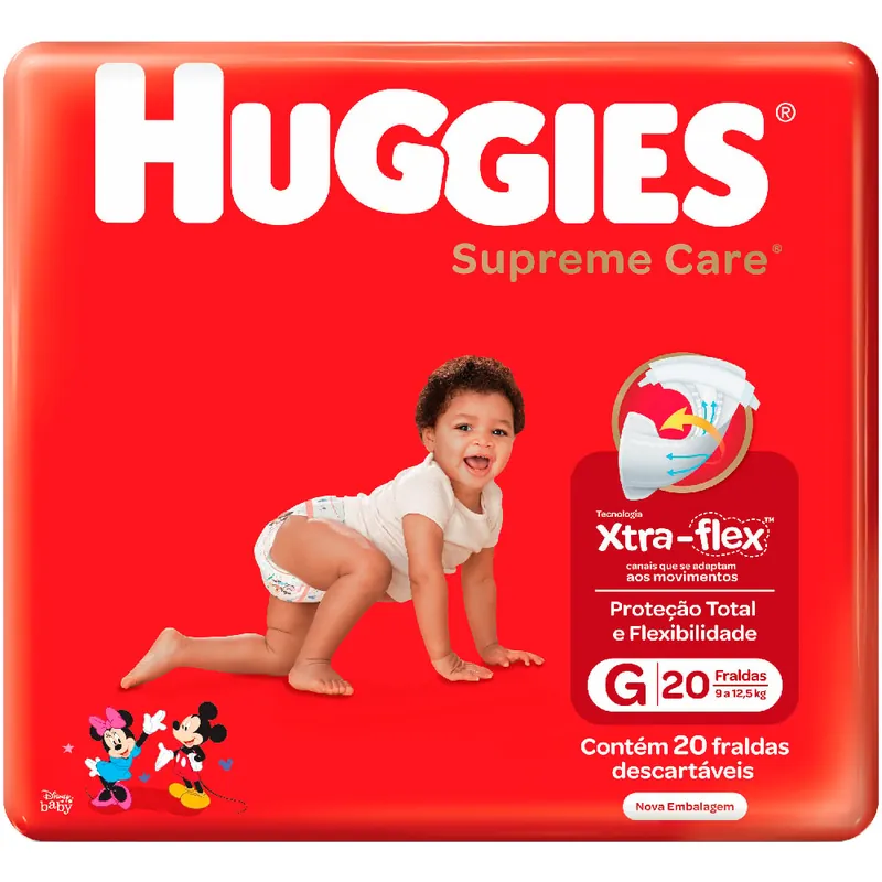 Fralda Huggies Supreme Care Mega