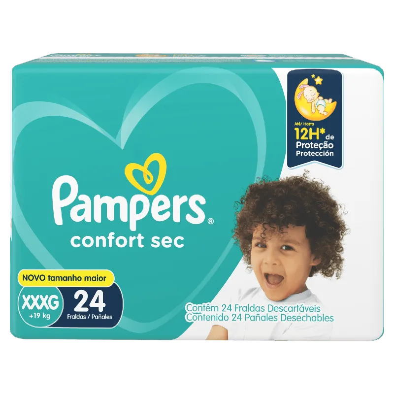Fralda Pampers Confort Sec Mega
