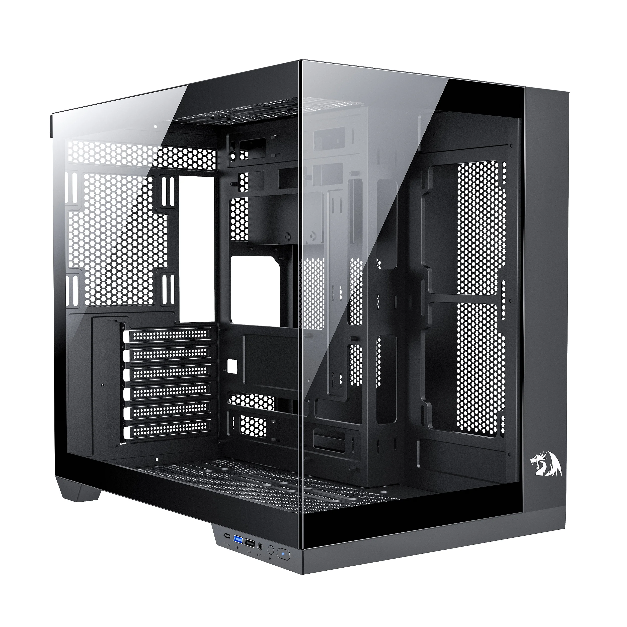 Gabinete Gamer Aquário Redragon Wideload Pro RGB