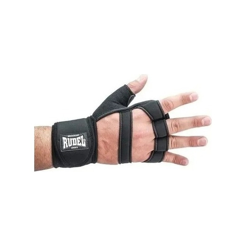 Luva para Musculação com Munhequeira Rudel Pro