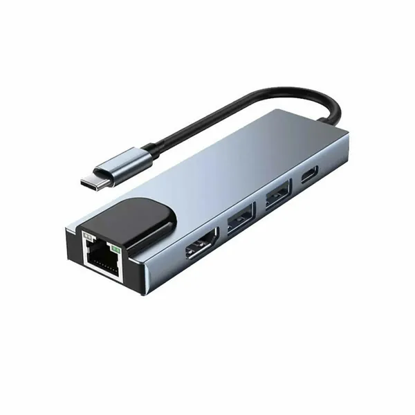 Adaptador Hub Usb-c 5 em 1 Knup Multiportas Hdmi Sd Usb