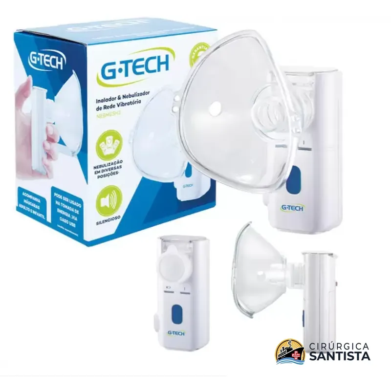 Inalador Nebulizador Portátil Mesh Ultrassônico G-Tech