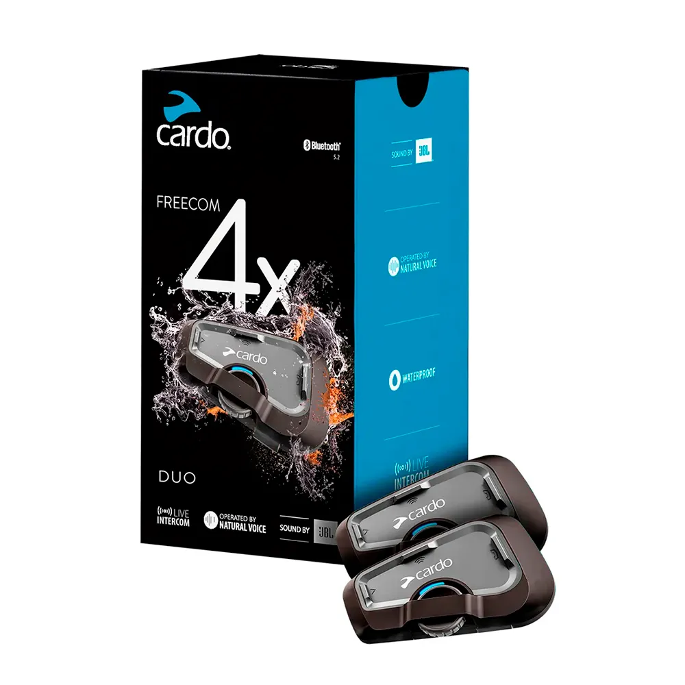 Intercomunicador Cardo Freecom 4x com Som JBL e Live Intercom