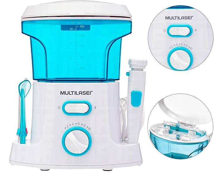 Irrigador Oral Portátil Multilaser Cleankit Bivolt HC055