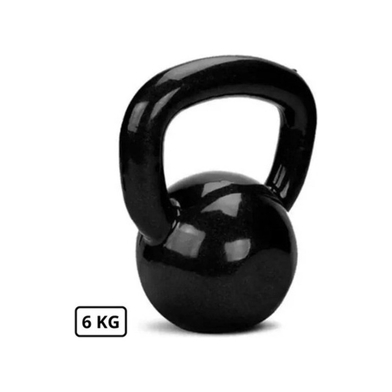 Kettlebell Emborrachado 6kg Iron Force