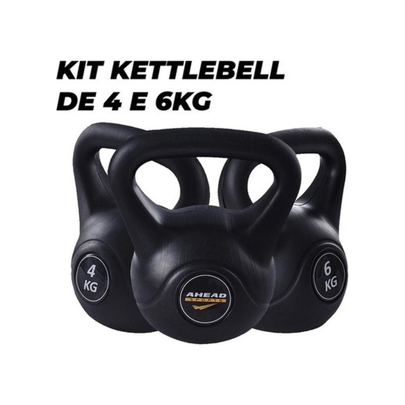 Kettlebell Vinil 4kg Ahead Sports