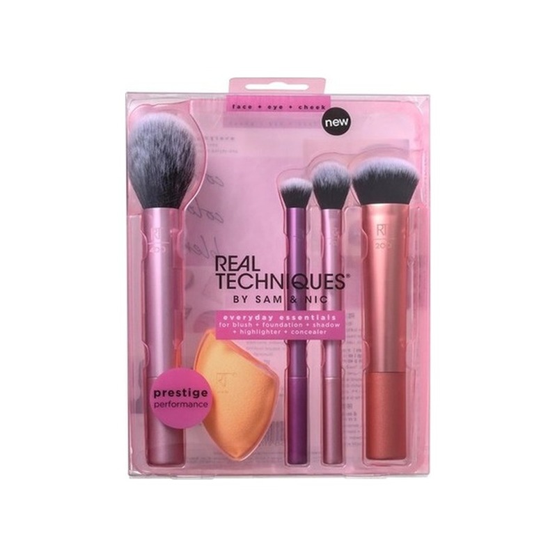 Kit Pincéis de Maquiagem Real Techniques Everyday Essentials (5 Peças)