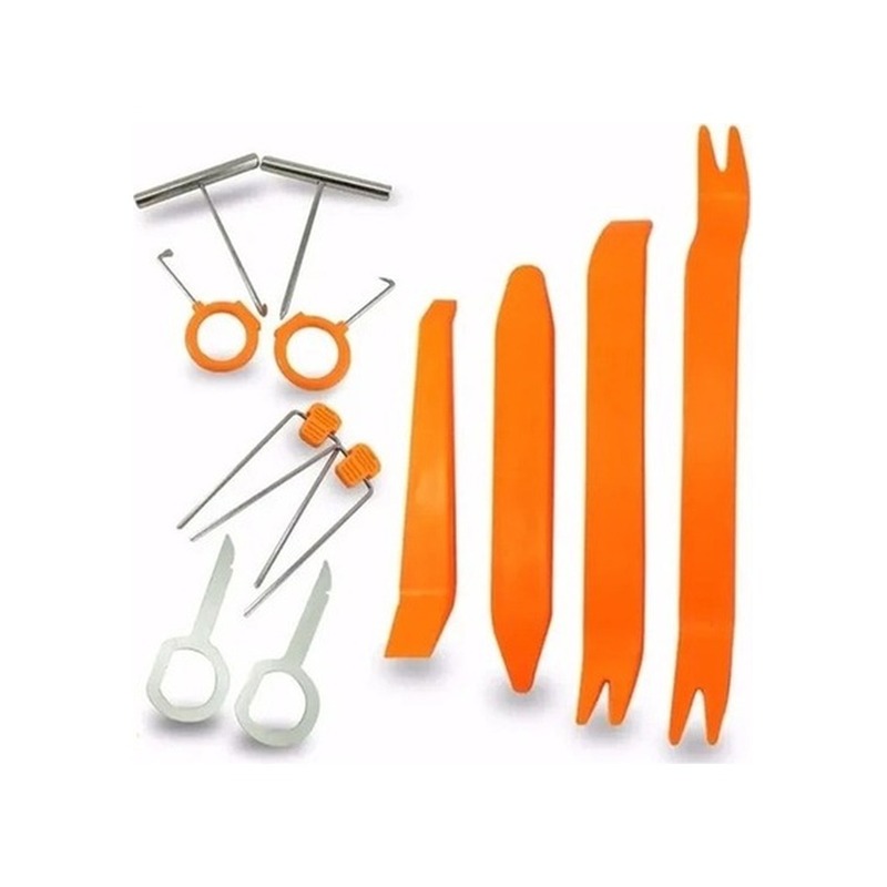 Kit 12 Espátulas de Nylon para Desmontar Painel e Som Automotivo