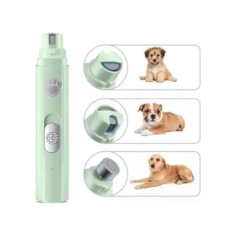 Lixadeira de Unhas para Pets Elétrica Recarregável USB Ultra Silenciosa