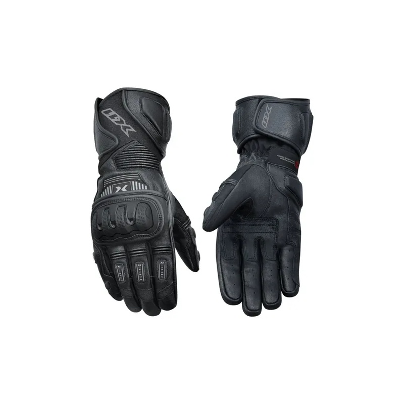 Luva Motociclista Couro X11 Impact 2 com Fibra de Carbono