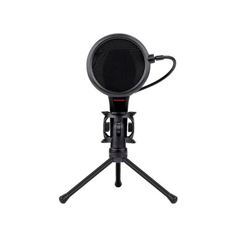 Microfone Gamer Redragon Quasar 2 GM200 com Tripé e Pop Filter
