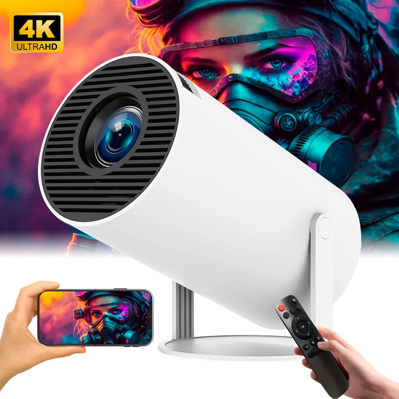 Projetor Portátil Inteligente Hy300 Android 4k Led