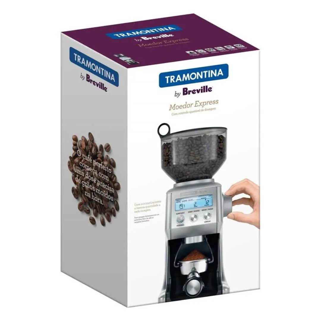 Moedor de Café Elétrico Tramontina by Breville Express Pro 60 Níveis