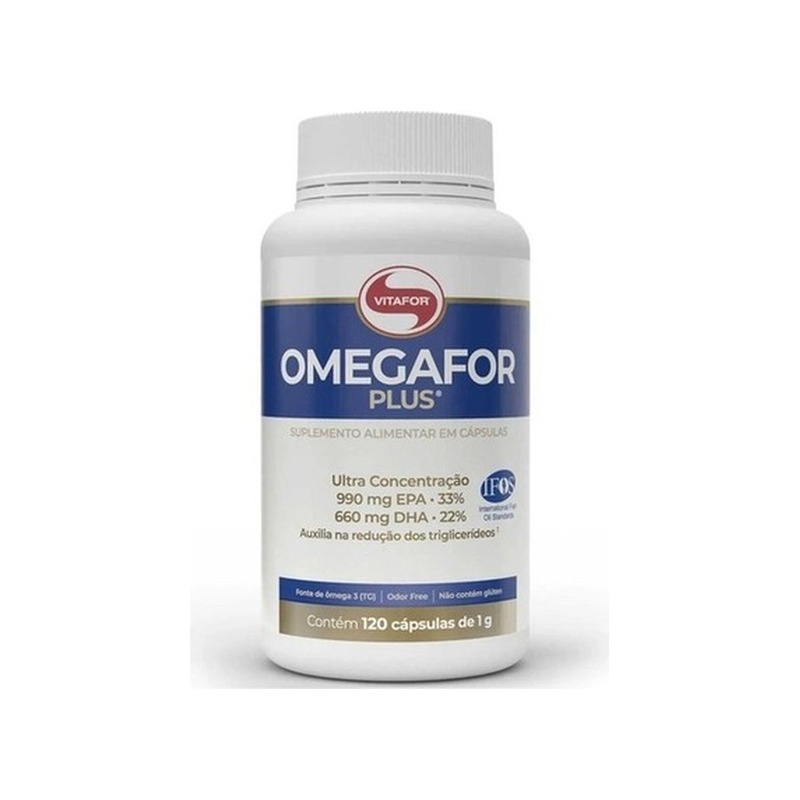 Ômega 3 Ultra TG 1000mg Vitafor Omegafor Plus (120 Cápsulas)