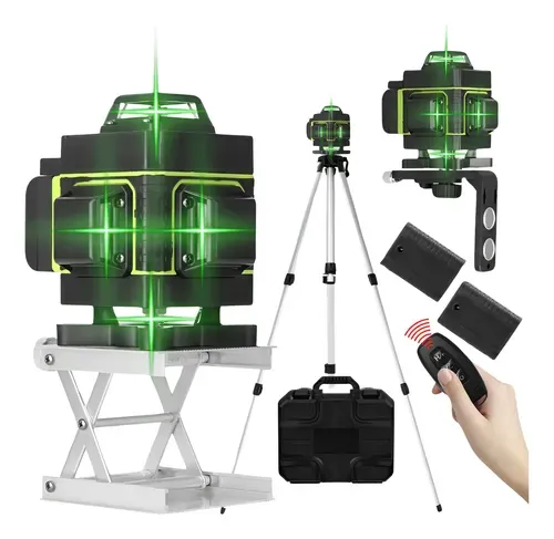 Nível a Laser 360 4D 16 Linhas Verde Autonivelante Profissional