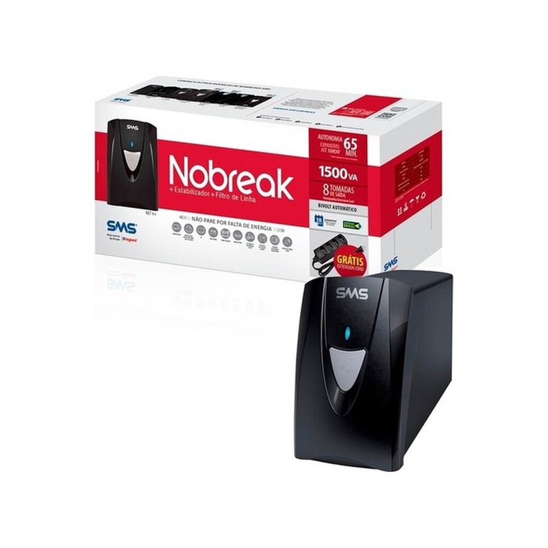 Nobreak Senoidal SMS Mirage 1500VA Bivolt com USB