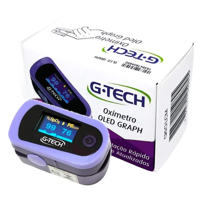 Oxímetro de Pulso G-Tech Led OLED