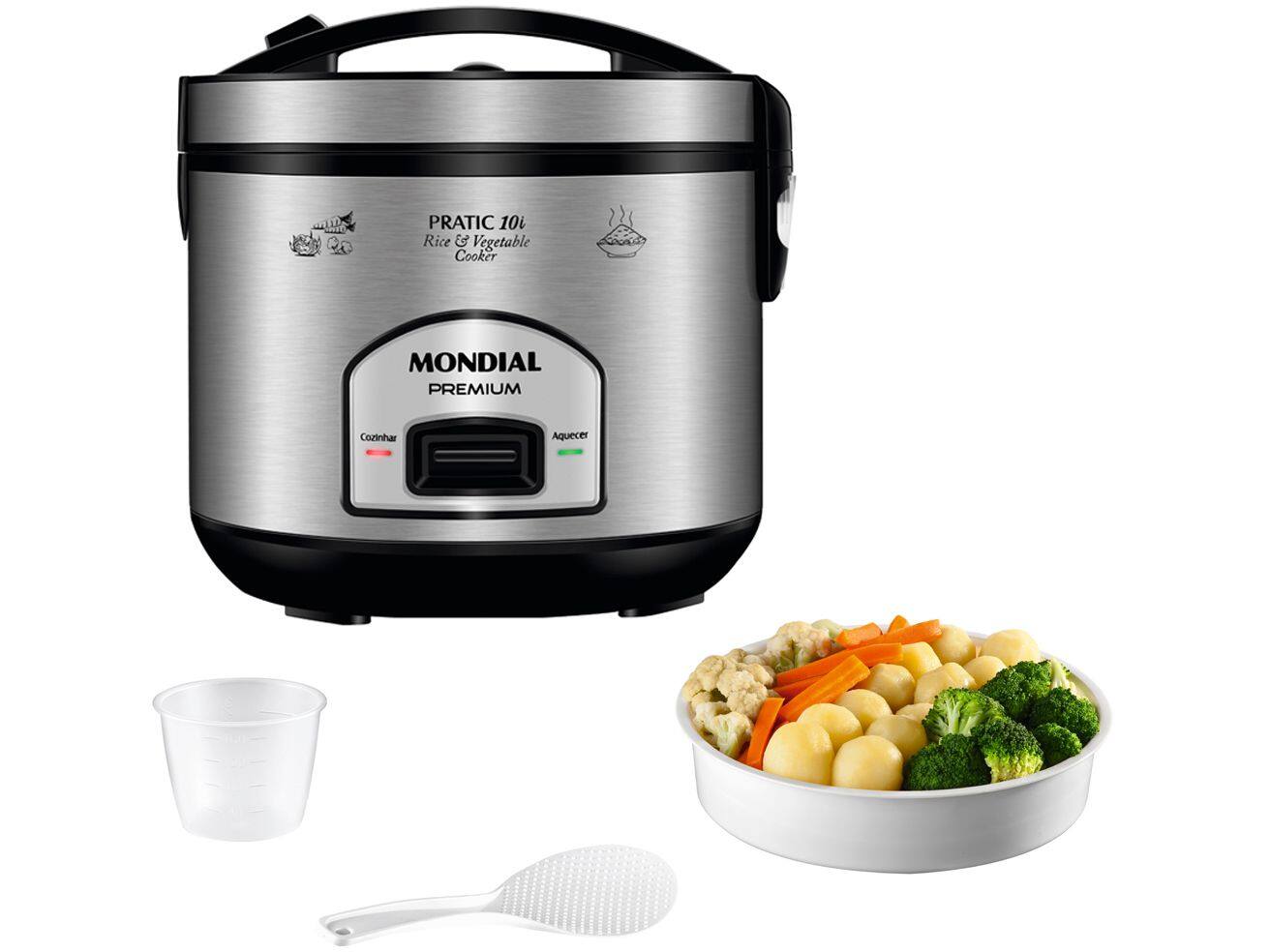 Panela de Arroz Elétrica Mondial Pratic 10 Xícaras PE-10