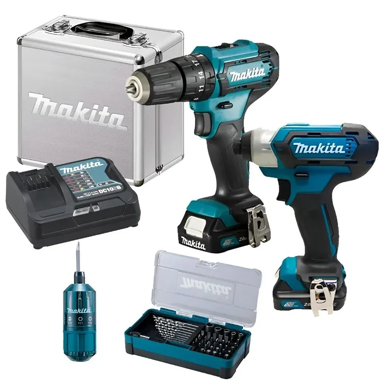 Parafusadeira e Furadeira Impacto Bateria 21V Makita/Genérica Importada Maleta